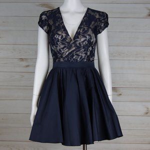 Chi Chi London Navy Blue Dress